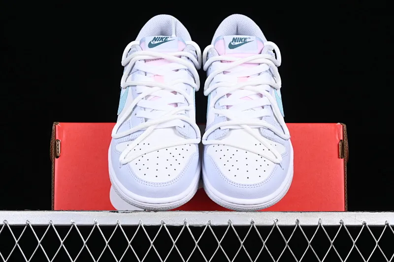 All categories Nk SB Dunk series Nk SB Dunk Low low-top sneakers Nk Dunk Low "Mineral Teal" light blue and pink strap deconstruction SB low-top casual sneakers FD1232-002
